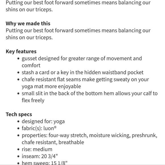 LULULEMON Gather and Crow Crop Yoga Pants 4 - Picture 12 of 13